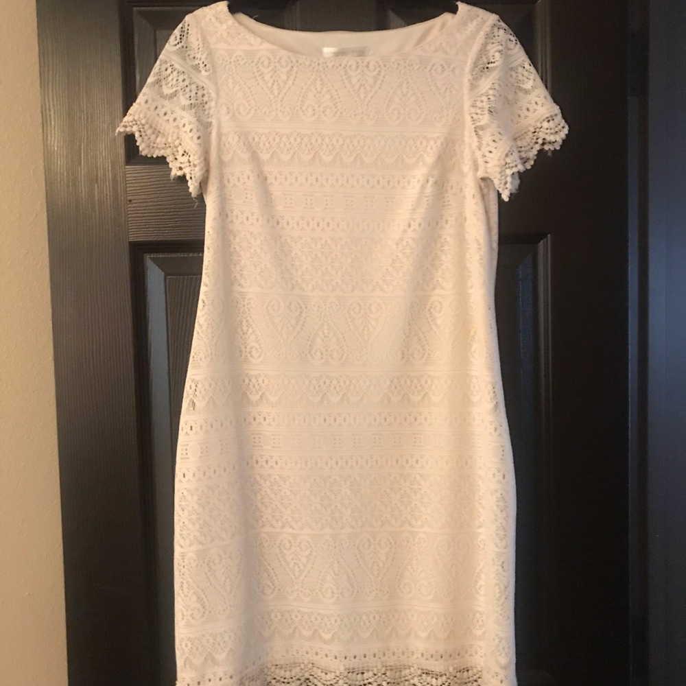 Ivory lace dress